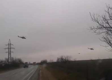 Российские боевые вертолеты пересекли границу Украины, - погранслужба