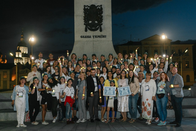 Криворожские учителя приняли участие в установлении национального рекорда в Харькове во время EdCamp Ukraine 2018