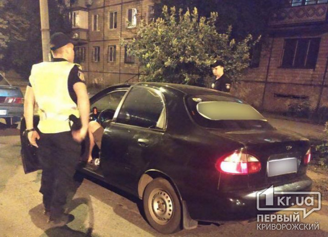 Пьяного водителя такси в Кривом Роге остановили патрульные