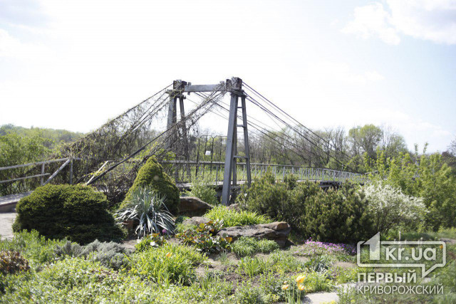 У ботанічному саду Кривого Рогу роками не ремонтують аварійний міст