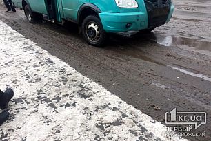 В Кривом Роге легковушка врезалась в маршрутку