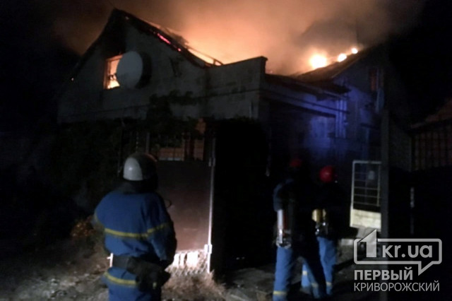 Возле Кривого Рога сгорел жилой дом, мужчина получил ожоги 30% тела