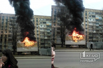 В Дзержинском районе Кривого Рога произошел пожар