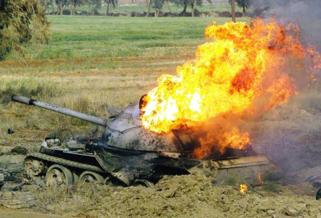 В Минобороны назвали причину взрыва танка в Днепропетровской области