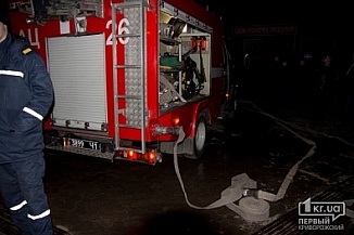 В Кривом Роге пожарные спасли мужчину с помощью автолестницы