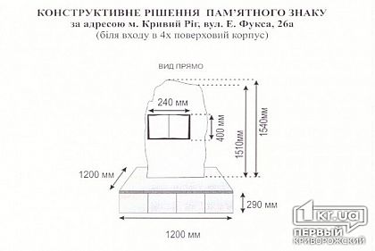 В Кривом Роге установят новый памятный знак