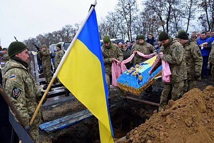 У Широківському районі під Кривим Рогом перепоховали героя, полеглого під Іловайськом