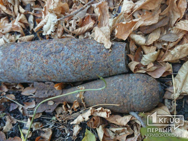 В Кривом Роге газовщики обнаружили снаряд и минометную мину