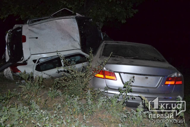ДТП в Кривом Роге: две машины в кювете, пострадали водители