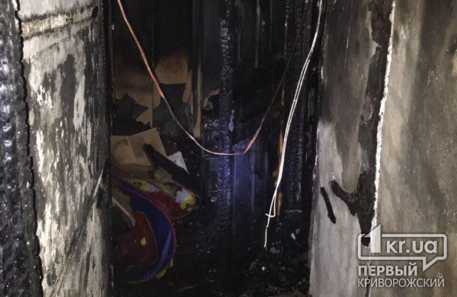 Ночью в Кривом Роге во время пожара спасли семью с ребенком