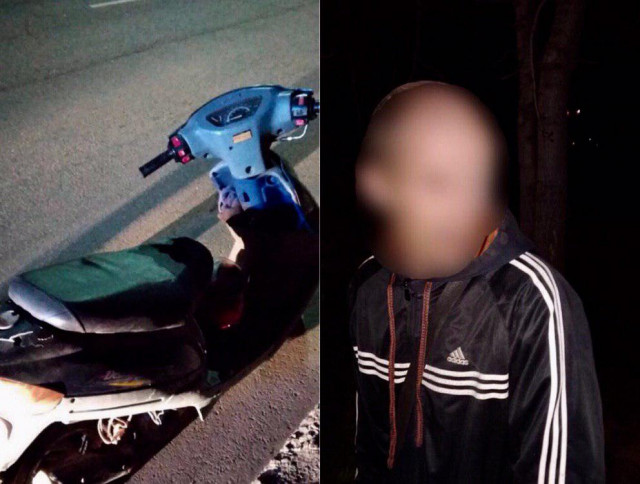 В Кривом Роге патрульные задержали выпившего мужчину на скутере