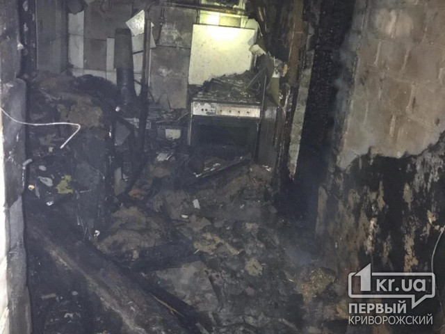 В горящем доме пожарные обнаружили труп криворожанки