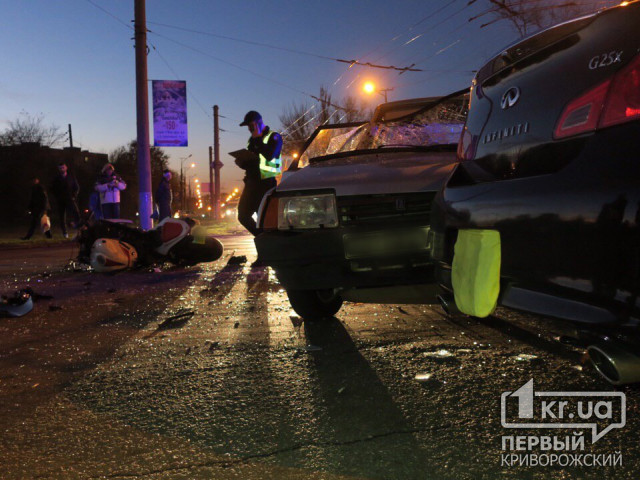 ДТП в Кривом Роге: два человека пострадали в результате аварии на Заречном (Обновлено)