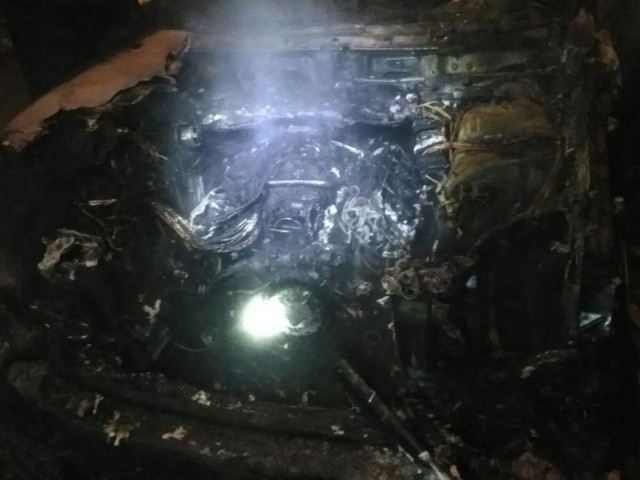 Ночью в Кривом Роге горел Range Rover