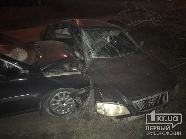 ДТП в Кривом Роге: в результате столкновения автомобили «выкинуло» на обочину