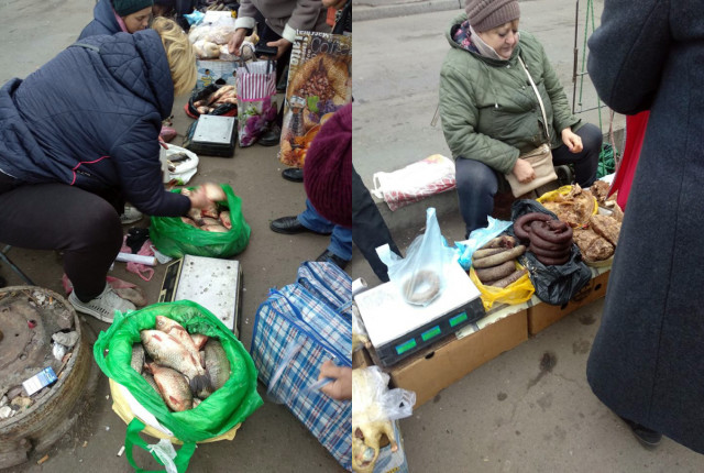 У криворожских уличных торговцев опять изъяли молоко и десятки килограммов овощей и фруктов
