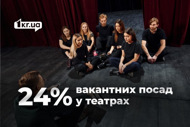 У театрах Кривого Рогу відкрито близько 60 вакансій на різні посади