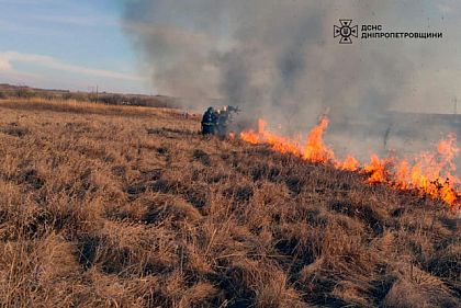За тиждень 20,5% пожеж Дніпропетровщини сталися на Криворіжжі