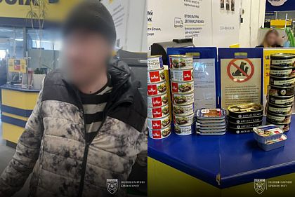 В Кривом Роге мужчина пытался украсть из магазина консервы на 6 000 гривен