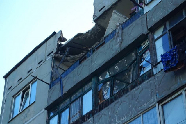 У Павлограді пошкоджені 9 багатоповерхівок через масовану атаку росіян У Павлограді пошкоджені 9 багатоповерхівок через масовану атаку росіян