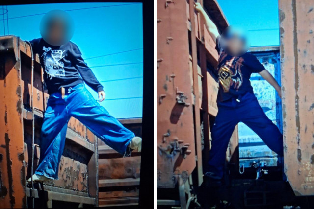 Залізниця — не місце для розваг: у Запоріжжі зачеперів зняли з вагона Залізниця — не місце для розваг: у Запоріжжі зачеперів зняли з вагона