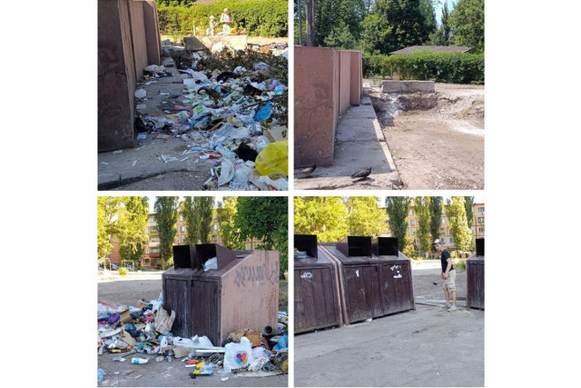 Криворіжців вкотре закликають не смітити біля сміттєвих контейнерів Криворіжців вкотре закликають не смітити біля сміттєвих контейнерів