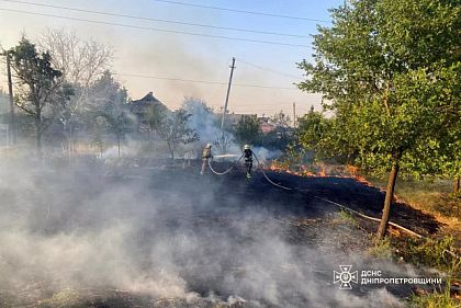 Скільки гектарів території випалив вогонь у Дніпропетровській області за добу