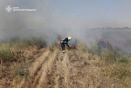 За тиждень близько 40% пожеж Дніпропетровщини стались на Криворіжжі