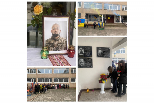 В Кривом Роге открыли мемориальную доску погибшему Герою Сергею Цимбалюку