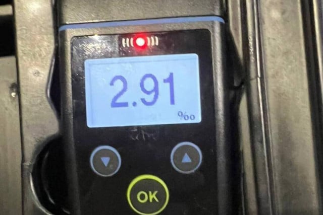 У Кривому Розі керманич ВАЗу попався з перевищенням норми алкоголю у 15 разів