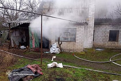 Во время пожара в Днепропетровской области в доме погиб мужчина
