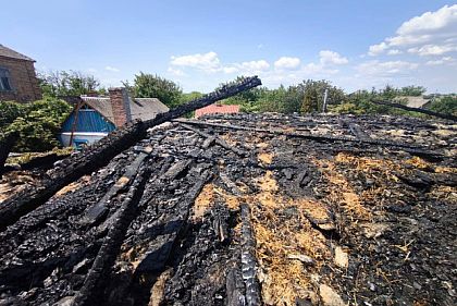 Вражеский удар дроном вызвал на Криворожье пожар