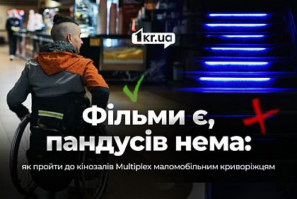 Інспекція одного з криворізьких кінотеатрів на доступність — недоступно, але привітно Інспекція одного з криворізьких кінотеатрів на доступність — недоступно, але привітно
