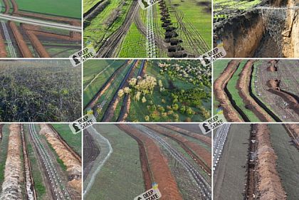 DeepState показал оборонительные сооружения на административной границе Днепропетровской и Донецкой областей