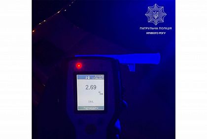 У Кривому Розі затримали водія, у якого у 14 разів перевищувала норма алкоголю