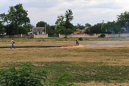 Подростки из Криворожья подожгли стадион, расположенный возле лицея