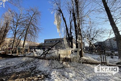 В Саксаганском районе Кривого Рога произошел очередной порыв теплотрассы