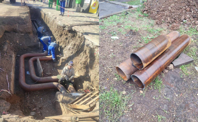 Криворожская теплоцентраль заменила старый трубопровод