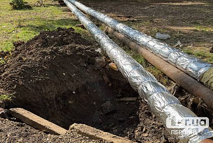 Сколько труб заменила Криворожская Теплоцентраль по состоянию на начало октября