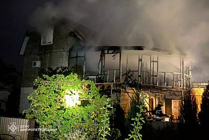 Ночью 7 октября в Кривом Роге горел частный дом