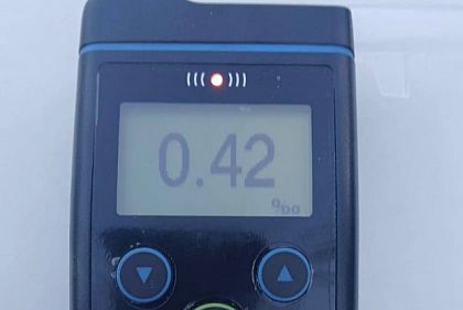 Полиция оштрафовала криворожанина, у которого уровень опьянения превышал норму вдвое