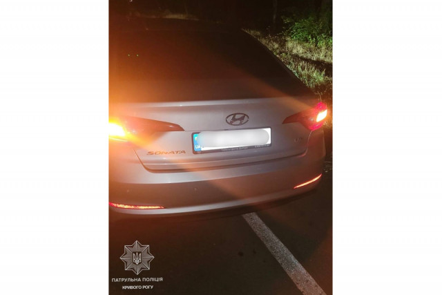 В Кривом Роге остановили таксиста без лицензии