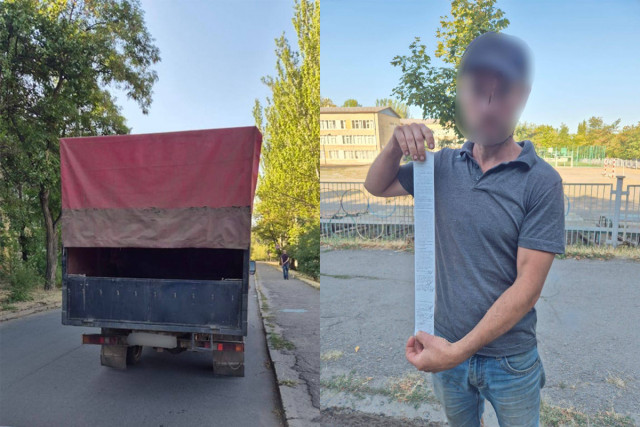 У Кривому Розі оштрафували нетверезого водія, який порушив правила дорожнього руху