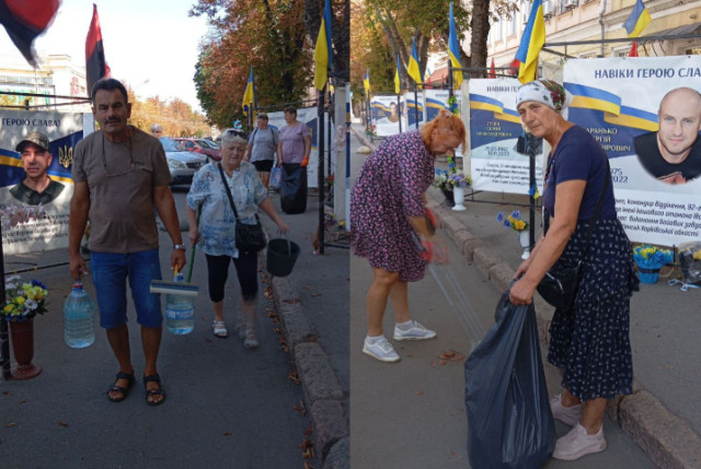 Криворіжці долучилися до прибирання біля Кубів пам’яті