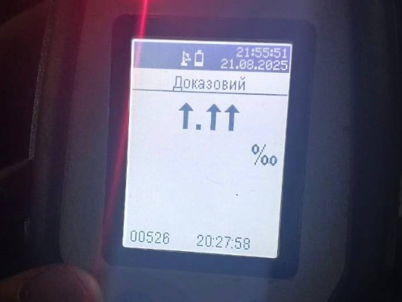 Патрульні Кривого Рогу відсторонили від кермування водія напідпитку