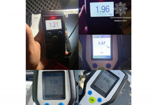 Скільки нетверезих водіїв виявили у Кривому Розі на вихідних