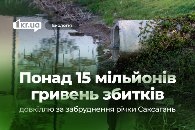 Более 15 миллионов начислила Госэкоинспекция за загрязнение реки Саксагань канализацией