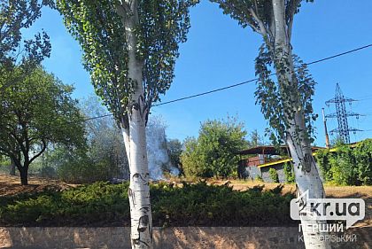 В Кривом Роге горела сухая трава в Саксаганском районе