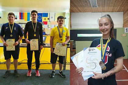 Спортсмены из Кривого Рога завоевали золото на Чемпионате Украины по пулевой стрельбе