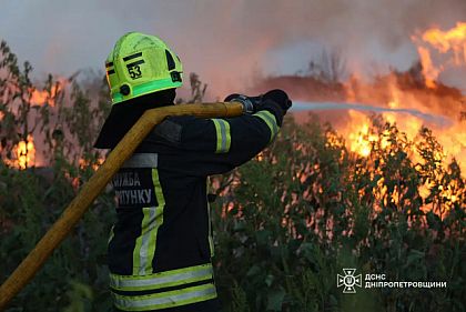 От поджогов травы в Днепропетровской области пострадали два человека